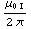 μ_ (0I)/(2π)