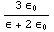 (3\[Epsilon]_0)/(\[Epsilon] + 2\[Epsilon]_0)