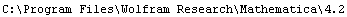 C:\\Program Files\\Wolfram Research\\Mathematica\\4.2